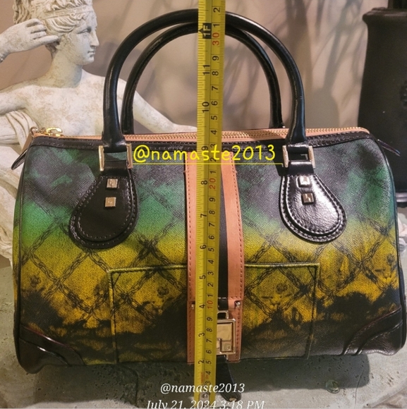 L.A.M.B. By Gwen Stefani Tie-Die Speedy Satchel Luxury Designer Handbag #11 - Picture 15 of 16